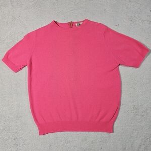 Dalton Sweater S Pink 100% Cashmere.